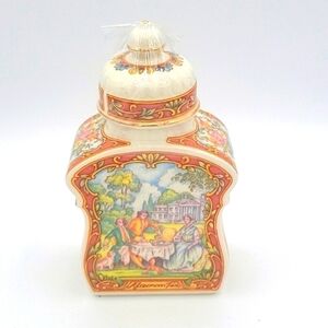 JAMES SADLER 'Afternoon Tea' Bone China Tea Caddy with Lid